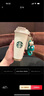 星巴克杯子不銹鋼水杯雙飲口保溫杯吸管杯咖啡杯伴手禮 白金女神加小熊掛墜 曬單實(shí)拍圖