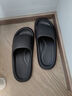 果洛菲踩屎感eva拖鞋男女夏季浴室洗澡大碼防滑男士涼拖鞋 黑色 42-43  曬單實(shí)拍圖
