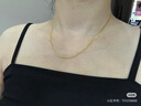 金至尊（3DG Jewellery）O字鏈足金999項鏈黃金項鏈送女友老婆生日禮物計價(jià) 金重2.17克（配珠寶禮盒） 曬單實(shí)拍圖
