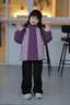 G.duck小黃鴨女童加絨外套秋冬款2026新款兒童沖鋒衣中小童秋冬季加厚棉 紫色加絨加厚款 130 cm 【建議身高120左右】 曬單實(shí)拍圖