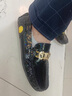 CDGLVCK&LEER意大利風(fēng)品牌男鞋歐洲站豆豆鞋男新年透氣一腳蹬懶人鞋男士皮鞋高 黑色 39 曬單實(shí)拍圖