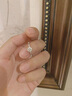 DRAGBOLL莫桑石鉆戒女純銀鍍輕奢氣質(zhì)求婚結(jié)婚戒對(duì)戒送對(duì)送老婆七夕節(jié)禮物 白金色 9號(hào)（指圍48-49mm） 曬單實(shí)拍圖