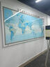 晨信高清中英文世界海運交通地圖辦公室墻面裝飾畫(huà)客廳可標記磁吸掛畫(huà) 世界海運交通圖 帶框成品高70X長(cháng)140CM 黑色框 鋁合金邊框裱晶瓷面（可隨意擦寫(xiě)） 曬單實(shí)拍圖
