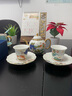 永豐源 國瓷永豐源幸福和鳴陶瓷茶壺散件自由搭配茶漏公道杯中式田園風(fēng) 2頭 杯碟（40ml） 曬單實(shí)拍圖