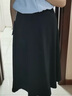 伯德小姐a字長(cháng)裙女正裝傘裙職業(yè)長(cháng)裙襯衫半裙面試裙子黑色半身裙 L 曬單實(shí)拍圖