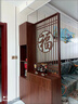 愛(ài)順家新中式玄關(guān)隔斷柜客廳玄關(guān)柜實(shí)木鏤空雕花入戶(hù)門(mén)廳鞋柜置物架 帶貨上門(mén)包安裝 格柵福下柜門(mén)抽屜款 高200寬60 曬單實(shí)拍圖