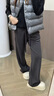 浪莎休閑運動(dòng)褲女2025秋季新款寬松小個(gè)子顯瘦顯高闊腿褲女美式衛褲 曬單實(shí)拍圖