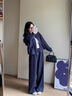 clotho Rennie品牌女裝套裝女2025春秋新款小個(gè)子時(shí)尚洋氣減齡休閑運(yùn)動(dòng)衛(wèi)衣褲子 牛仔藍(lán) S 曬單實(shí)拍圖