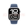 Apple/蘋(píng)果 Watch Series 10 智能手表GPS款42毫米銀色鋁金屬表殼丹寧色運動(dòng)型表帶S/M MX1J3CH/B 曬單實(shí)拍圖