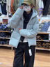 優(yōu)衣庫男裝無(wú)縫羽絨連帽外套/羽絨服保暖休閑夾克470077 02 淺灰色 L /175/100A 曬單實(shí)拍圖