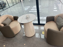 歐梵登單人沙發(fā)椅桌椅組合酒店售樓處大堂休息區(qū)接待洽談商務(wù)店鋪咖啡廳 單人椅*3張+桌子【60*75cm】 曬單實拍圖