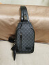 馬克華菲男士單肩包時(shí)尚耐磨胸包男通勤手機包輕便斜挎包男生日禮物送男友 曬單實(shí)拍圖