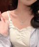 唯一（Winy）一克拉莫桑鉆紫藤花純銀項(xiàng)鏈女2025新款吊墜生日禮物送朋友首飾品 曬單實(shí)拍圖