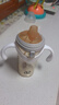 A 2翻蓋ppsu奶瓶吸管大寶寶6個(gè)月1-2-3歲以上學(xué)飲杯重力球吸管杯 300ml珍珠灰鴨嘴*1重力球吸管（10-12月） 曬單實(shí)拍圖