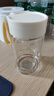 富光清然玻璃杯 高硼硅玻璃水杯子 女生便攜牛奶咖啡刻度茶杯330ml 曬單實(shí)拍圖