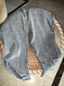 真維斯（Jeanswest）牛仔褲男春秋季新款寬松直筒加肥加大碼運動(dòng)胖子肥佬彈力長(cháng)褲子男 煙灰色 42 曬單實(shí)拍圖