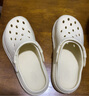 名創(chuàng)優(yōu)品（MINISO）洞洞鞋男女夏季外穿涼鞋防滑厚底踩屎感包頭涼拖鞋 卡其+海洋星星 曬單實拍圖