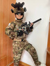 特種兵cos服新款兒童迷彩服套裝男女童戶(hù)外特種兵戰術(shù)軍訓服 MC-CP頭盔十二件套  110cm 曬單實(shí)拍圖