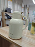 蘇泊爾（SUPOR）保溫壺家用玻璃內(nèi)膽暖水壺大容量熱水瓶學(xué)生宿舍熱水壺保溫水壺 奶油白【防塵壺嘴】1.3L 曬單實拍圖