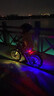 自行車(chē)花鼓燈平衡車(chē)燈兒童夜行燈自行車(chē)燈夜行燈塑料風(fēng)火輪彩燈 【彩色】自動(dòng)款1個(gè)裝 【免手開(kāi)啟 自動(dòng)啟停】 曬單實(shí)拍圖