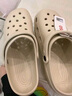 名創(chuàng  )優(yōu)品（MINISO）洞洞鞋女男夏季外穿沙灘涼鞋防滑厚底踩屎感包頭涼拖鞋骨白38-39 曬單實(shí)拍圖