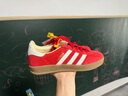 阿迪達(dá)斯（adidas）三葉草男女鞋GAZELLE INDOOR低幫休閑鞋IF1808紅白38 曬單實(shí)拍圖