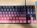 惠普（HP）GK200機(jī)械鍵盤有線辦公游戲鍵盤 20種背光燈效 87鍵電競鍵盤鼠標(biāo)套裝電腦外設(shè)鍵鼠 側(cè)刻黑莓粉【茶軸】白光 曬單實(shí)拍圖