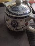 憐伊塵景德鎮青花瓷茶壺家用泡茶壺帶過(guò)濾網(wǎng)小號單壺陶瓷手抓壺瓷器水壺 大號(約500ml) 曬單實(shí)拍圖