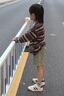 泰蘭尼斯kids秋季兒童運動(dòng)鞋男女童休閑德訓鞋中大童校園小白板鞋 白/黑32 曬單實(shí)拍圖
