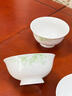 NINE CRANES景德鎮(zhèn)面碗骨瓷家用大碗盛湯釉下彩現(xiàn)代簡約高顏值6英寸面碗4個(gè) 曬單實(shí)拍圖