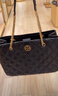 Tory Burch  湯麗柏琦【線(xiàn)上專(zhuān)享】 WLIIA 鏈條托特包女包TB 148250 黑色 001 OS 曬單實(shí)拍圖