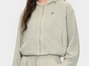 FILA FUSION斐樂(lè )潮牌梭織外套女2025冬新款時(shí)尚寬松短款連帽上衣 蜜餞卡其-LK M 165/84A/M 曬單實(shí)拍圖