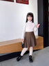 KUROMI酷洛米裙子女童半身裙秋季2025新款兒童百褶裙庫洛米短裙洋氣童裝 灰 酷洛米藍心QS 140 曬單實(shí)拍圖