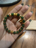 六福珠寶七夕禮物 足金硬金工藝方糖黃金轉(zhuǎn)運(yùn)珠單顆 總重約0.43克-藍(lán)寶石 曬單實(shí)拍圖