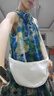 【輕便斜挎包】尼龍斜挎包包女包餃子包腋下包百搭單肩帆布包 白色熱銷款 曬單實(shí)拍圖