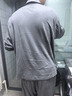 蕉內301H睡衣男女士純棉情侶家居服長(cháng)袖套裝吸濕速干春秋季軟棉棉內衣 【男士】彥灰 L 曬單實(shí)拍圖