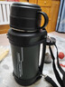 唯水保溫水壺便攜工地戶(hù)外保溫杯大號大容量長(cháng)效保冷旅行水杯保溫壺 軍綠色2000ml 曬單實(shí)拍圖