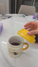 舍里可愛(ài)貓咪陶瓷馬克杯生日禮物帶蓋早餐杯家用辦公室喝水杯子伴手禮 星星貓咪460ML-黃色蓋子 帶蓋設計|精致彩盒 曬單實(shí)拍圖