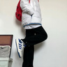 adidas ENTRAP美式校園風(fēng)運(yùn)動(dòng)板鞋少年感復(fù)古籃球鞋男女阿迪達(dá)斯 白/藍(lán)   42.5 曬單實(shí)拍圖