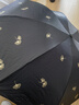 天堂 防紫外線晴雨傘三折 雨傘黑膠防曬太陽傘遮陽晴雨傘 黑色 曬單實(shí)拍圖