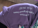 MsShe【針織棉】大碼女裝2025秋季胖mm刺繡字母顯瘦正肩長(cháng)袖T恤 【A款】果醬紫色現貨 3XL 曬單實(shí)拍圖