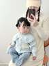 波步（BORBOON B）嬰兒秋裝外套2025新款女寶寶洋氣棒球服女童秋季衛(wèi)衣兒童休閑衣服 【藍(lán)色】6178 100 曬單實(shí)拍圖