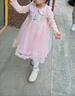 奧特曼愛莎公主裙女童連衣裙秋裝2025新款春秋季裙子小女孩生日兒童艾莎 熱售粉色裙子 110 身高100-110cm年齡4-5歲 曬單實拍圖