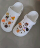 名創(chuàng)優(yōu)品（MINISO）洞洞鞋男女夏季外穿涼鞋防滑厚底踩屎感包頭涼拖鞋 黑色+海洋星星 曬單實拍圖