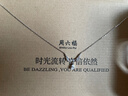 周六福（ZLF） S925銀飾項鏈女天使的翅膀時(shí)尚小眾百搭鏈墜送禮 鏈墜鏈長(cháng)40+5cm 曬單實(shí)拍圖