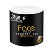 潔柔有芯卷紙 黑Face4層200克*10卷 厚韌耐用 衛生紙卷筒紙紙巾整箱 曬單實(shí)拍圖