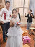 思妙星女童晚禮服輕奢小眾高端生日花童女孩公主裙兒童主持人鋼琴演出服 灰色長(cháng)款 130 曬單實(shí)拍圖