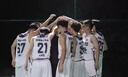 閃像雙面籃球服套裝男定制成人運動(dòng)訓練服大學(xué)生比賽隊服兩面穿籃球衣 031白藍拼淺藍 XL【165-170cm*110-130斤】 曬單實(shí)拍圖