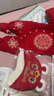 迪士尼新生嬰兒紅色過(guò)年喜慶衣服秋冬款連體衣冬季新款冬裝滿(mǎn)月宴拜年服 厚棉偏襟連體衣包腳+帽子 66cm (S) 10-16斤左右 曬單實(shí)拍圖