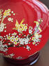收藏天下景德鎮陶瓷器新中式紅色花瓶辦公室客廳酒柜玄關(guān)博古架擺件賞瓶 中國紅時(shí)時(shí)報喜單瓶+底座39cm 曬單實(shí)拍圖